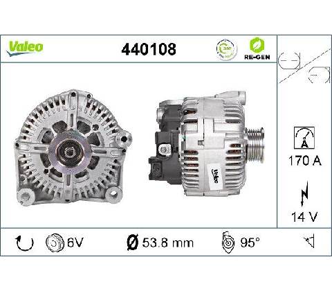 Alternátor VALEO 440108