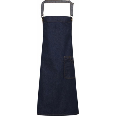 Premier PR 134 DISTRICT Denim zástera s trakmi indigo denim