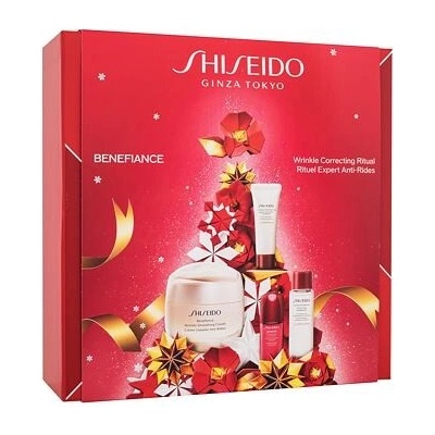 Shiseido Benefiance Wrinkle Correcting Ritual : denní pleťový krém Benefiance 50 ml + pleťová čisticí pěna Clarifying Cleansing Foam 15 ml + pleťové tonikum Treatment Softener 30 ml + pleťové sérum Ul
