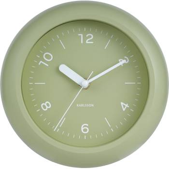 Karlsson Стенен часовник Slope, светлозелен (KA6047GR)