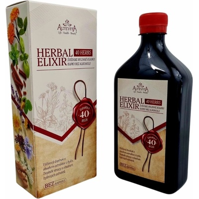 Altevita Herbal Elixir švédske kvapky bez alkoholu 500 ml