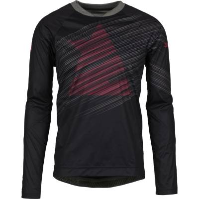 Zimtstern Мъжка фланелка с дълъг ръкав за колоездене Zimtstern Protechzonez Shirt L/S Cycling jersey - Pirate Black (056-1926-0213)