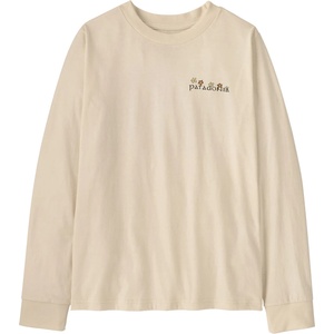Patagonia Детска блуза с дълъг ръкав Patagonia Kid's L/S Graphic T-Shirt Jumper - Nature's Pace: Undyed Natural - размер XXL (704-4321-1116)