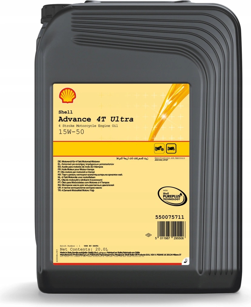 Shell Advance 4T Ultra 15W-50 20 l od 3 594 Kč - Heureka.cz