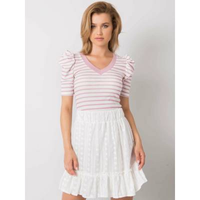 DÁMSKE PRUHOVANÉ TRIČKO FN BZ 4591.06P PINK