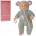 Mádara Baby doll in grey jumpsuit 40cm with sound box speaks and sings in Polish Adar
