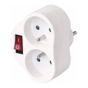 Duwi international Grinder 2gn. - 2x2P+Z + backlight + connecting rod, grounding, white/12086