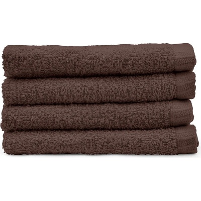 Catherine Lansfield Quick Dry ručník hnědá 4x malý ručník 30 x 30 cm