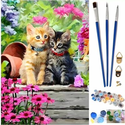 Pronett x j5581 Maľba podľa čísel mačiek 40 x 50 cm