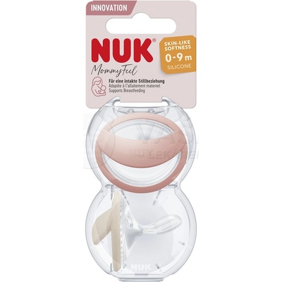 Nuk Cumlík Mommy Feel v boxe krémová 2ks