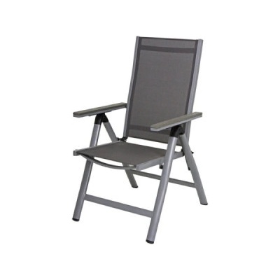 Garden Pleasure Zahradní židle s područkami Grace 305330, šedá, kov, nosnost: 120 kg