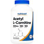 Nutricost Горене на мазнини - Ацетил-Л-Карнитин, 500 mg x180 капсули (36019 (164101) NC)