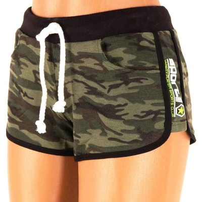 MM Sport dámské kraťasy maskáčové woodland