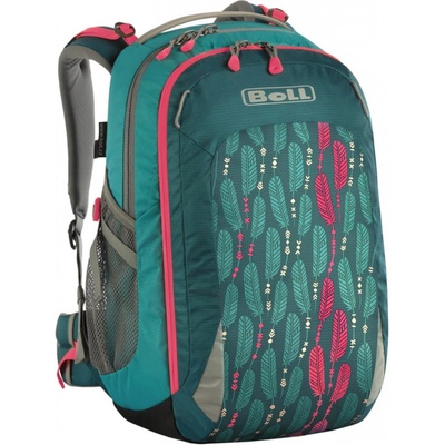 Boll batoh Smart Artwork Collection Feathers teal 24 l