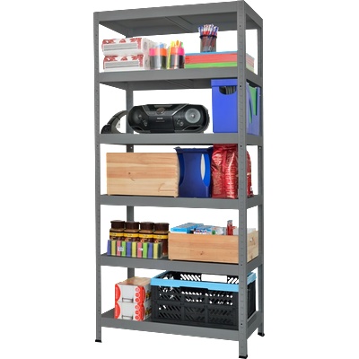 Carmen Метален стелаж HARD 180x100x40 см, до 130 кг на рафт - сив (B3580513)