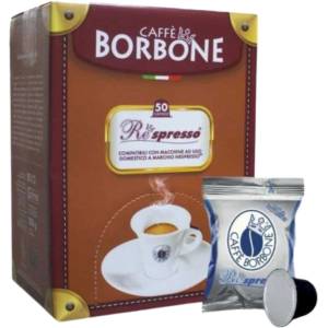 Caffè Borbone Кафе капсули Borbone Bar Miscela Nera Nespresso, 50 бр