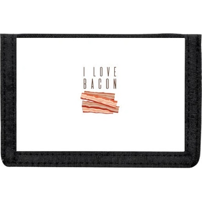 Peněženka na suchý zip I LOVE BACON