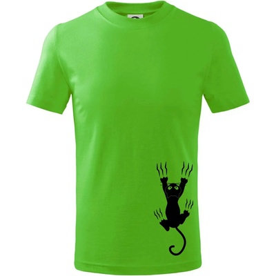 Mačka visiaca tričko detské Apple Green