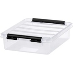SMARTSTORE Пластмасова кутия за съхранение, 1 литър, с черни дръжки, SMARTSTORE "Classic 1", прозрачна 3520070 (3520070)