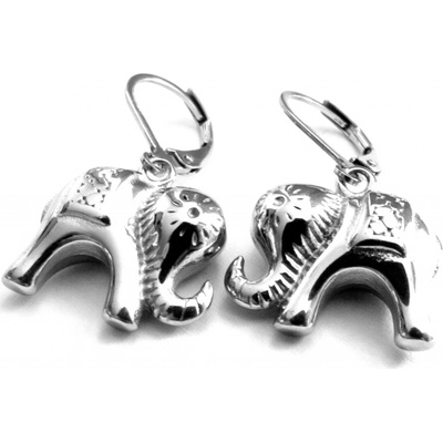 Steel Jewelry náušnice slon z chirurgické oceli NS090186
