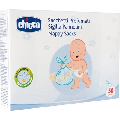 CHICCO Vrecká na likvidáciu plienok parfumované 50 ks