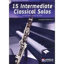 15 Intermediate Classical Solos + CD klarinet + klavír