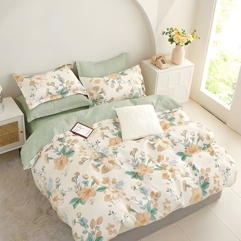 EmonaMall Двулицево спално бельо EmonaMall, 6 части - Модел S16347 (S16347-66666d)