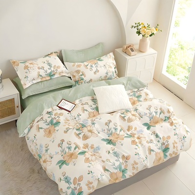 EmonaMall Двулицево спално бельо EmonaMall, 6 части - Модел S16347 (S16347-66666d)