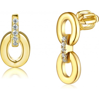 Olivie stříbrné náušnice ŘETĚZ GOLD 7936