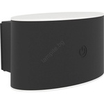 EGLO 75875 - димируемо външно настенно осветително тяло VALGIANO LED/5W/5V 2000 mAh IP44 черно (EG75875)