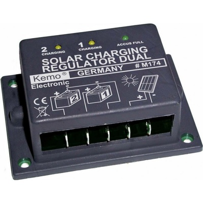 Kemo Dual M174 solární regulátor nabíjení série 12 V 16 A