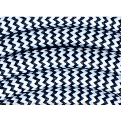 Bohemia design H03VV-F 2x0,75mm² černobílá 2 m