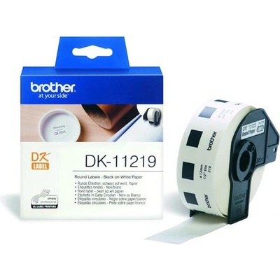 Brother papierové štítky 12mm, biela, 1200 ks, DK11219, pre tlačiarne rady QL