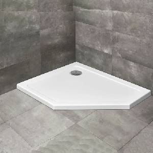 Radaway Петоъгълно душ корито Radaway Doros PT E 90x80 см бяло акрилно ляво (SDRPT9080-01L)