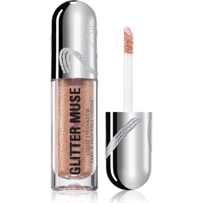 Makeup Revolution Metallic Muse Glitter Muse třpytivé tekuté oční stíny Gold 3,5 ml