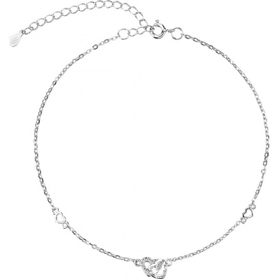 Pavona Stříbrný náramek se spojenými srdíčky 13061.1