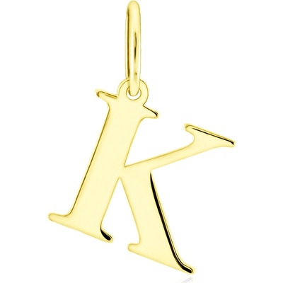 Gemmax Zlatý přívěsek písmeno K tiskací GUPYN 43321