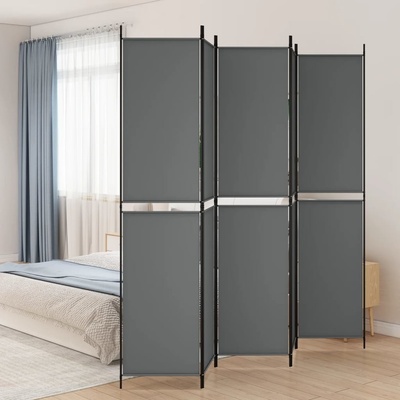 zahrada-XL 5dílný paraván antracitový 250 x 220 cm textil