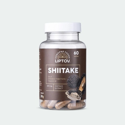 Konopná farma Liptov Shiitake 600 mg 60 kapsúl