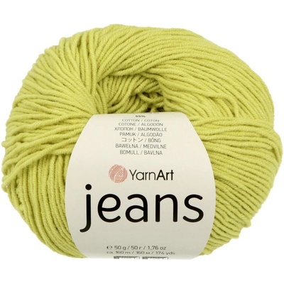 YarnArt Jeans 29 žltozelená