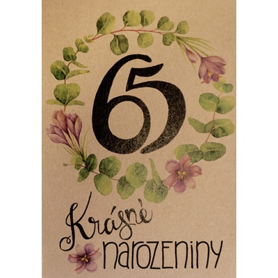 Přáníčko BeBechy – recyklovaný papír – 65