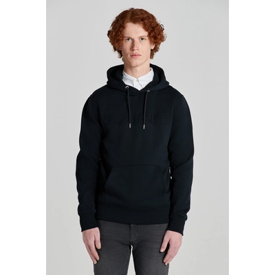 GANT EMBOSSED SWEAT hoodie černá