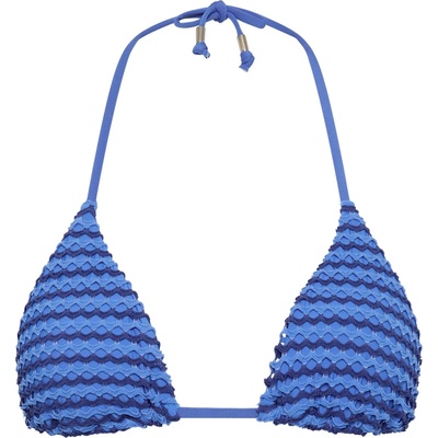 Seafolly Дамско бикини горнище Seafolly Women's Mesh Effect Slide Tri Bikini top - Sapphire - размер 34 (EU) (150-4261-0812)