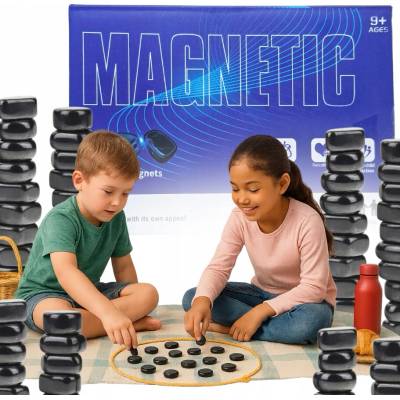Spoločenská hra magnetické kamene logická hra 40 kusov Hikey
