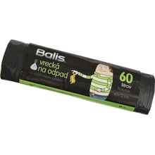 Balis Zaťahovacie vrecia na odpad 60 l 30 μm 10ks čierna