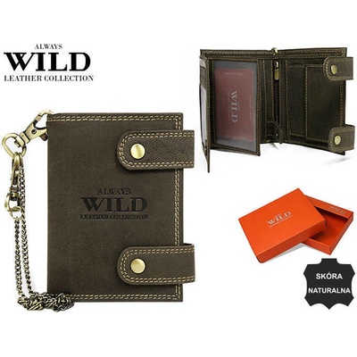 Always Wild Pánská kožená peněženka Mindszent hnědá