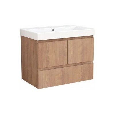 InterCeramic Pvc Шкаф за баня bettino-75 с керамична мивка 5953w-76cm - модел 9047-75 (9047-75+УМИВ. 5953w-76cm)