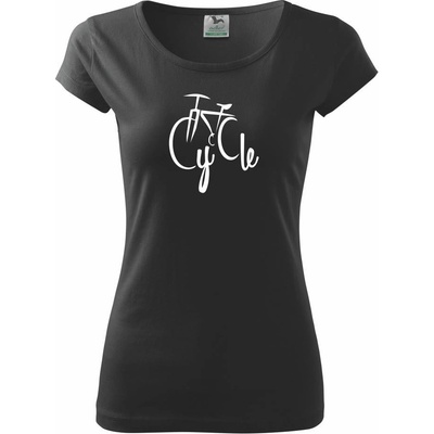 Cycle bicykel Pure dámske tričko Čierna