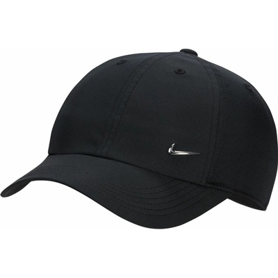 Nike Dri-Fit Club Unstructured Metal Swoosh Youth Cap Čierny