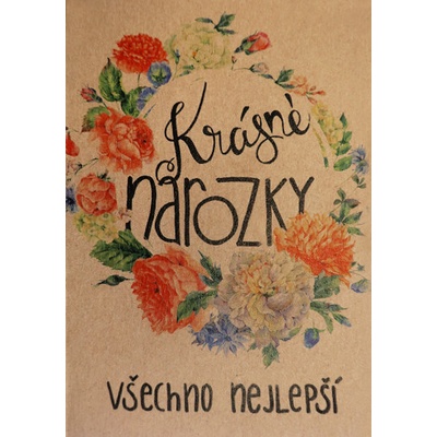 Přáníčko BeBechy – recyklovaný papír – Narozky